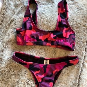 Pink camouflage bikini NBW